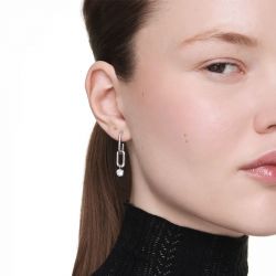 Boucles d'oreilles femme pendantes swarovski constella métal rhodié 5728584 - pendantes - edora - 1