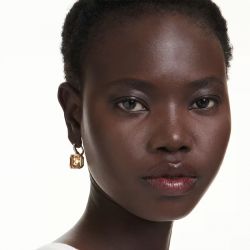 Boucles d'oreilles femme pendantes swarovski métal doré et cristaux 5725744 - pendantes - edora - 1