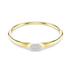 Bracelet femme jonc swarovski dextera métal doré et cristaux 5724597 - bracelets-fantaisie - edora - 0