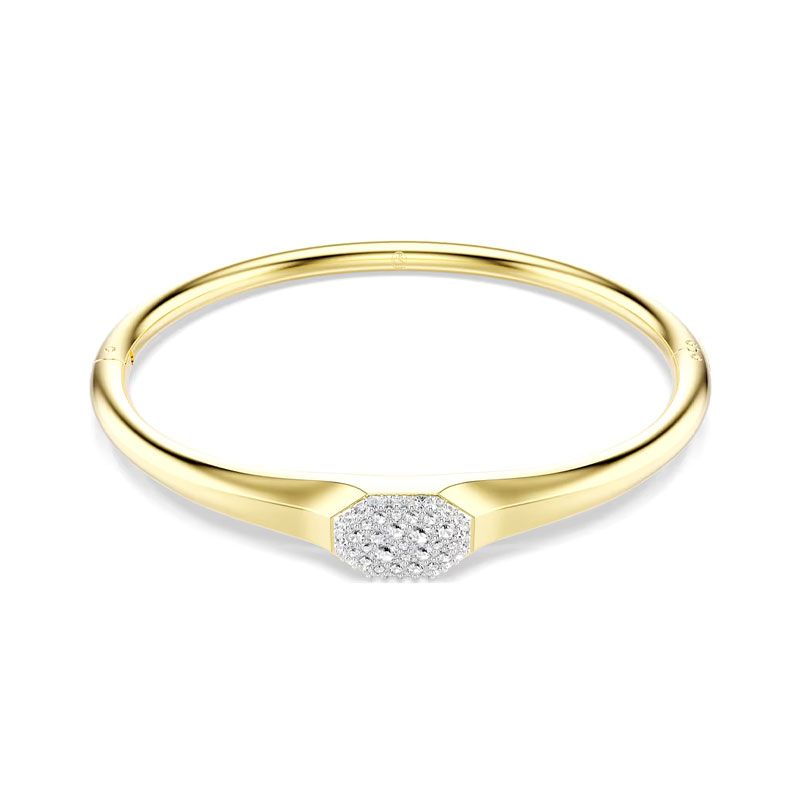 Bracelet femme jonc swarovski dextera métal doré et cristaux 5724597 - bracelets-fantaisie - edora