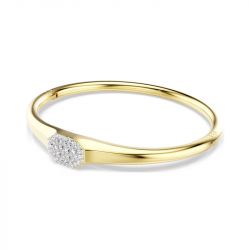 Bracelet femme jonc swarovski dextera métal doré et cristaux 5724597 - bracelets-fantaisie - edora - 3