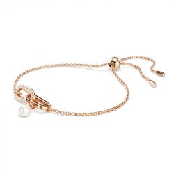 Bracelet femme swarovski constella métal doré rose et cristaux 5728588 - bracelets-fantaisie - edora - 2