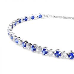 Bracelet femme swarovski matrix métal rhodié et cristaux 5725854 - bracelets-fantaisie - edora - 4
