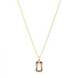 Collier femme swarovski millenia métal doré et cristaux 5725752 - colliers-fantaisie - edora - 0