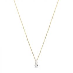 Collier femme swarovski stilla attract métal doré et cristaux 5723298 - colliers-fantaisie - edora - 0