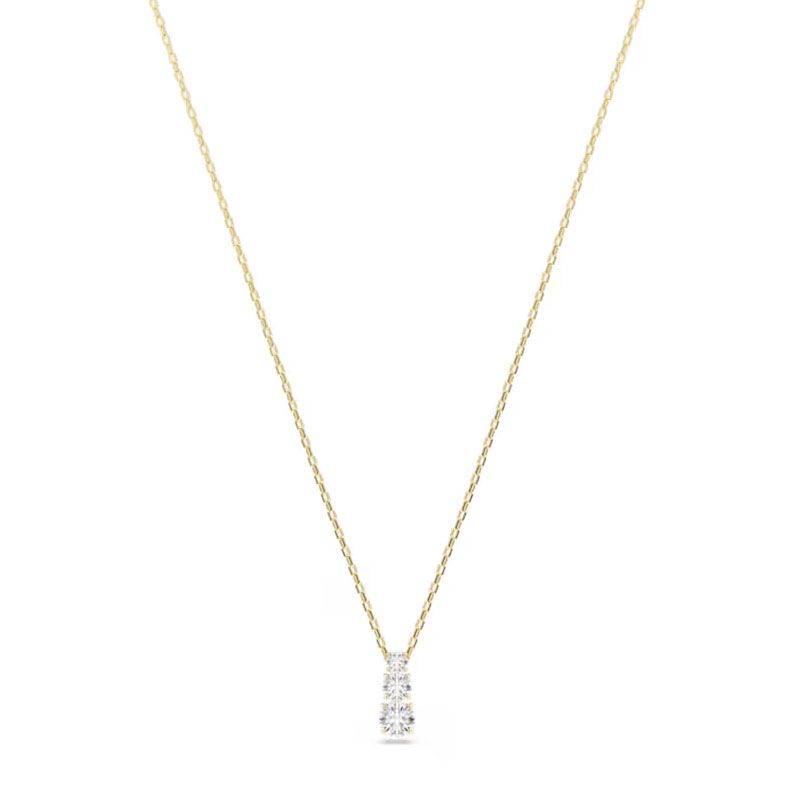 Collier femme swarovski stilla attract métal doré et cristaux 5723298 - colliers-fantaisie - edora