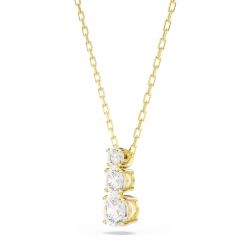 Collier femme swarovski stilla attract métal doré et cristaux 5723298 - colliers-fantaisie - edora - 3