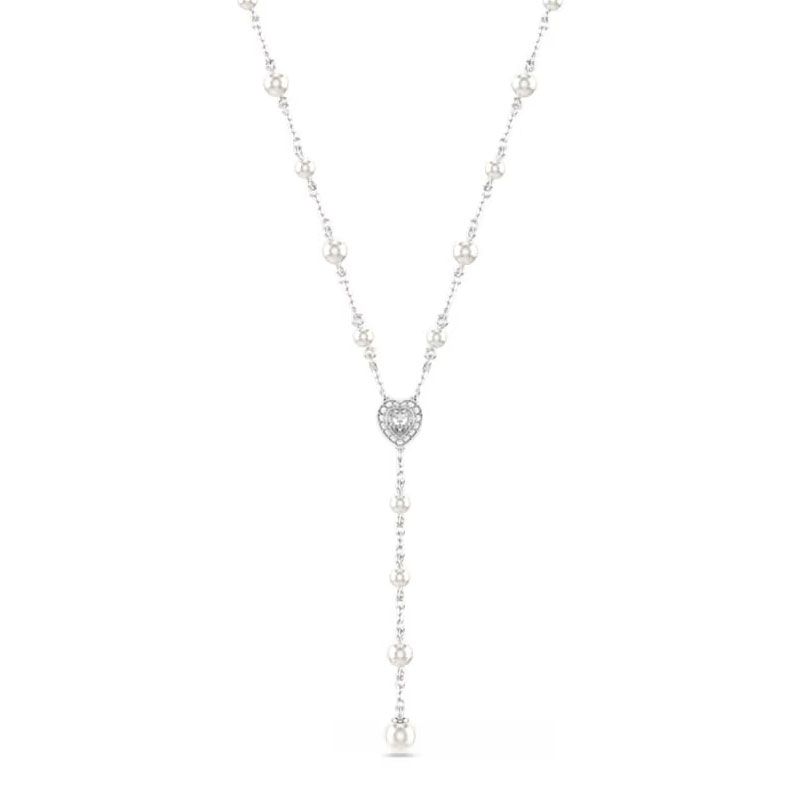 Collier femme y swarovski ariana grande métal rhodié et cristaux 5720855 - colliers-fantaisie - edora