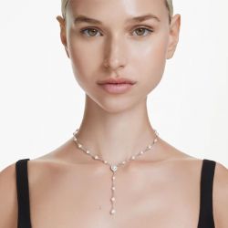 Collier femme y swarovski ariana grande métal rhodié et cristaux 5720855 - colliers-fantaisie - edora - 1