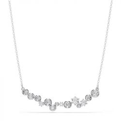 Collier femme swarovski constella métal rhodié et cristaux 5722473 - colliers-fantaisie - edora - 2
