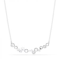 Collier femme swarovski constella métal rhodié et cristaux 5722473 - colliers-fantaisie - edora - 4