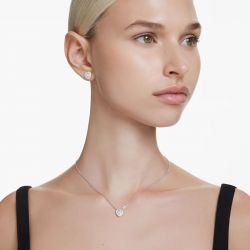 Collier femme swarovski ariana grande métal rhodié et cristaux 5720852 - colliers-fantaisie - edora - 1