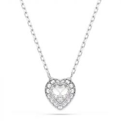 Collier femme swarovski ariana grande métal rhodié et cristaux 5720852 - colliers-fantaisie - edora - 2