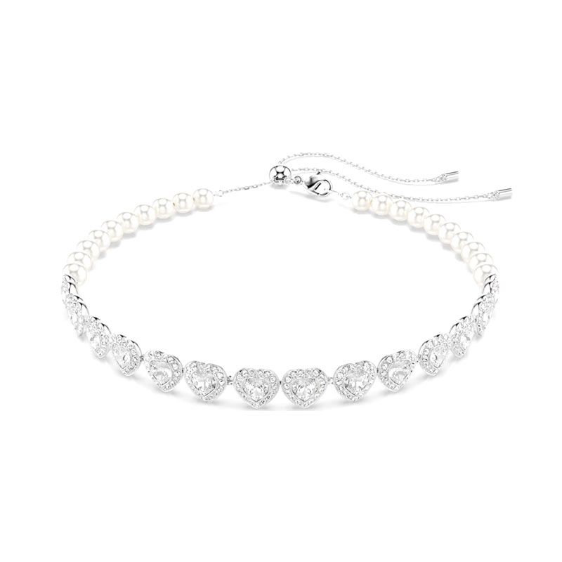 Collier femme ras-de-cou swarovski ariana grande métal rhodié et cristaux 5720861 - colliers-fantaisie - edora
