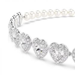 Collier femme ras-de-cou swarovski ariana grande métal rhodié et cristaux 5720861 - colliers-fantaisie - edora - 2