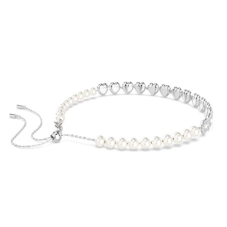 Collier femme ras-de-cou swarovski ariana grande métal rhodié et cristaux 5720861 – colliers fantaisie