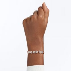 Bracelet femme swarovski una angelic métal doré rose et cristaux 5240513 - bracelets-fantaisie - edora - 1