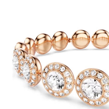 Bracelet femme swarovski una angelic métal doré rose et cristaux 5240513 – bracelets fantaisie