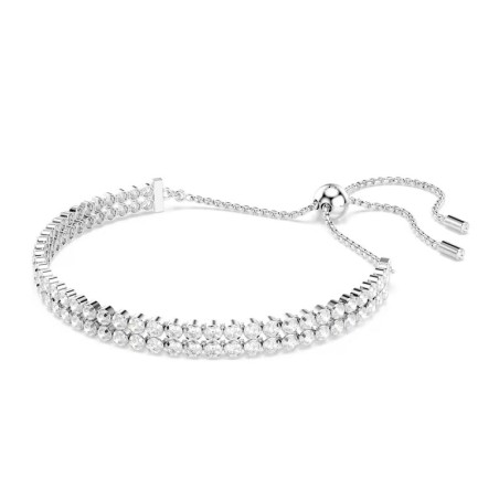 Bracelet femme swarovski matrix métal rhodié et cristaux 5678252 – bracelets fantaisie