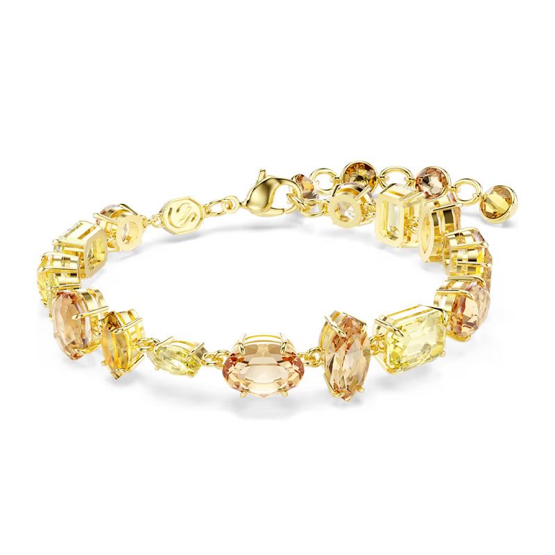 Bracelet femme swarovski gema métal doré et cristaux 5718072 - bracelets-fantaisie - edora