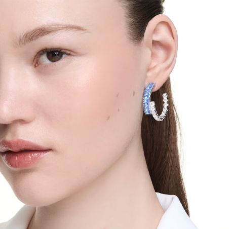 Creoles femme: créoles argent, or 18 carats & créoles or blanc - creoles - edora - 2