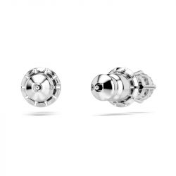Boucles d'oreilles femme puces swarovski stilla attract métal rhodié et cristaux 5408436 - puces - edora - 2