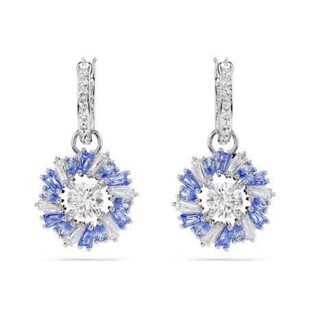 Boucles d'oreilles femme pendantes swarovski métal rhodié et cristaux 5680016 – pendantes