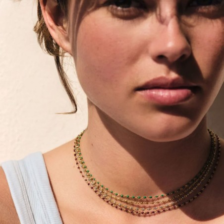 Collier femme ras du cou agatha smarty acier doré 02670200-879-tu – colliers acier