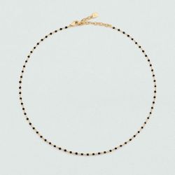 Collier femme ras du cou agatha smarty acier doré 02670200-270-tu - colliers-acier - edora - 0