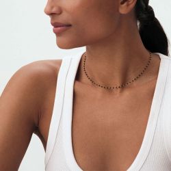 Collier femme ras du cou agatha smarty acier doré 02670200-270-tu - colliers-acier - edora - 1