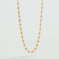 Collier femme ras du cou agatha smarty acier doré 02670200-145-tu - colliers-acier - edora - 2