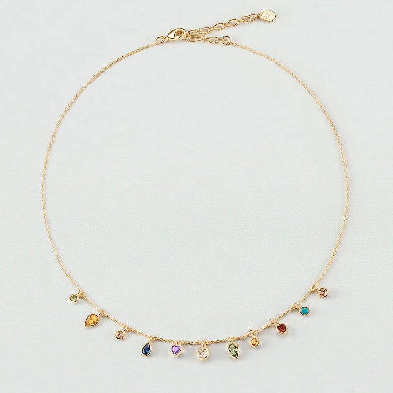 Collier femme ras du cou agatha candy laiton doré 02680309-256-tu - colliers-laiton - edora