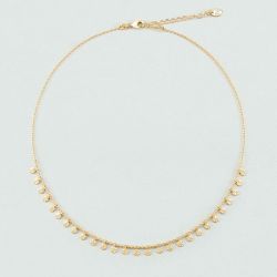 Collier femme ras du cou agatha ariel laiton doré 02680211-137-tu - colliers-laiton - edora - 0