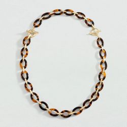 Collier femme mi long agatha aria laiton doré 02680447-173-tu - colliers-laiton - edora - 0