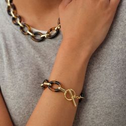 Collier femme mi long agatha aria laiton doré 02680447-173-tu - colliers-laiton - edora - 3