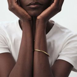 Bracelet femme jonc agatha lisa argent doré 02490091-157-tu - bracelet-argent-femme - edora - 1