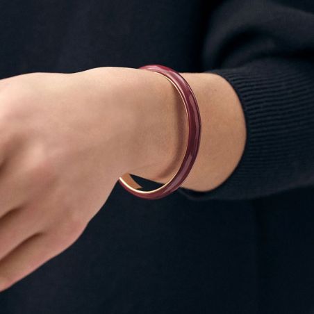 Bracelet jonc femme: jonc en or, jonc argent & or rose femme - bracelets-acier - edora - 2