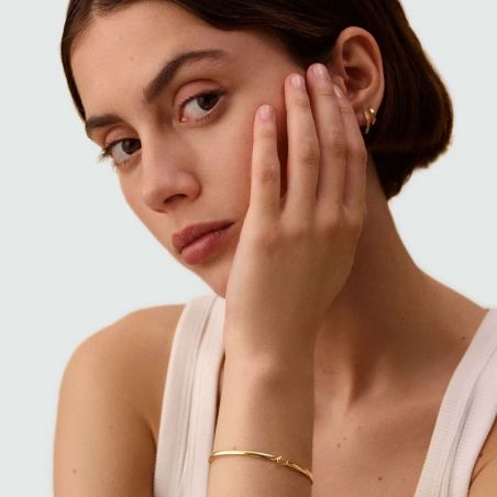 Bracelet jonc femme: jonc en or, jonc argent & or rose femme - bracelet-argent-femme - edora - 2