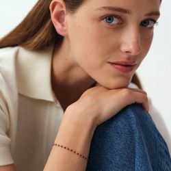 Bracelet femme agatha smarty acier doré 02470155-473-tu - bracelets-acier - edora - 1