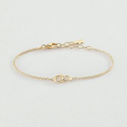 Bracelet femme agatha rondou argent doré 02490032-137-tu - bracelet-argent-femme - edora - 0