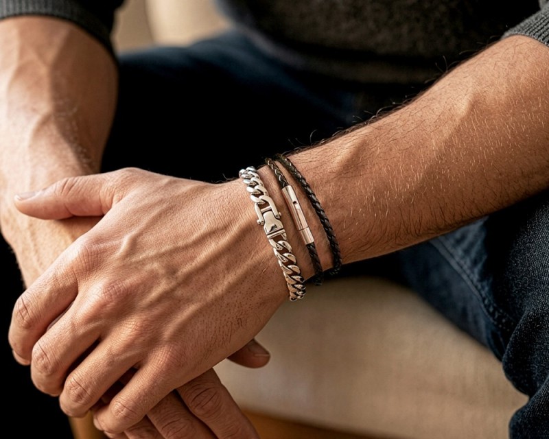 Bracelets homme: bracelet cuir, jonc, gourmette or ou argent